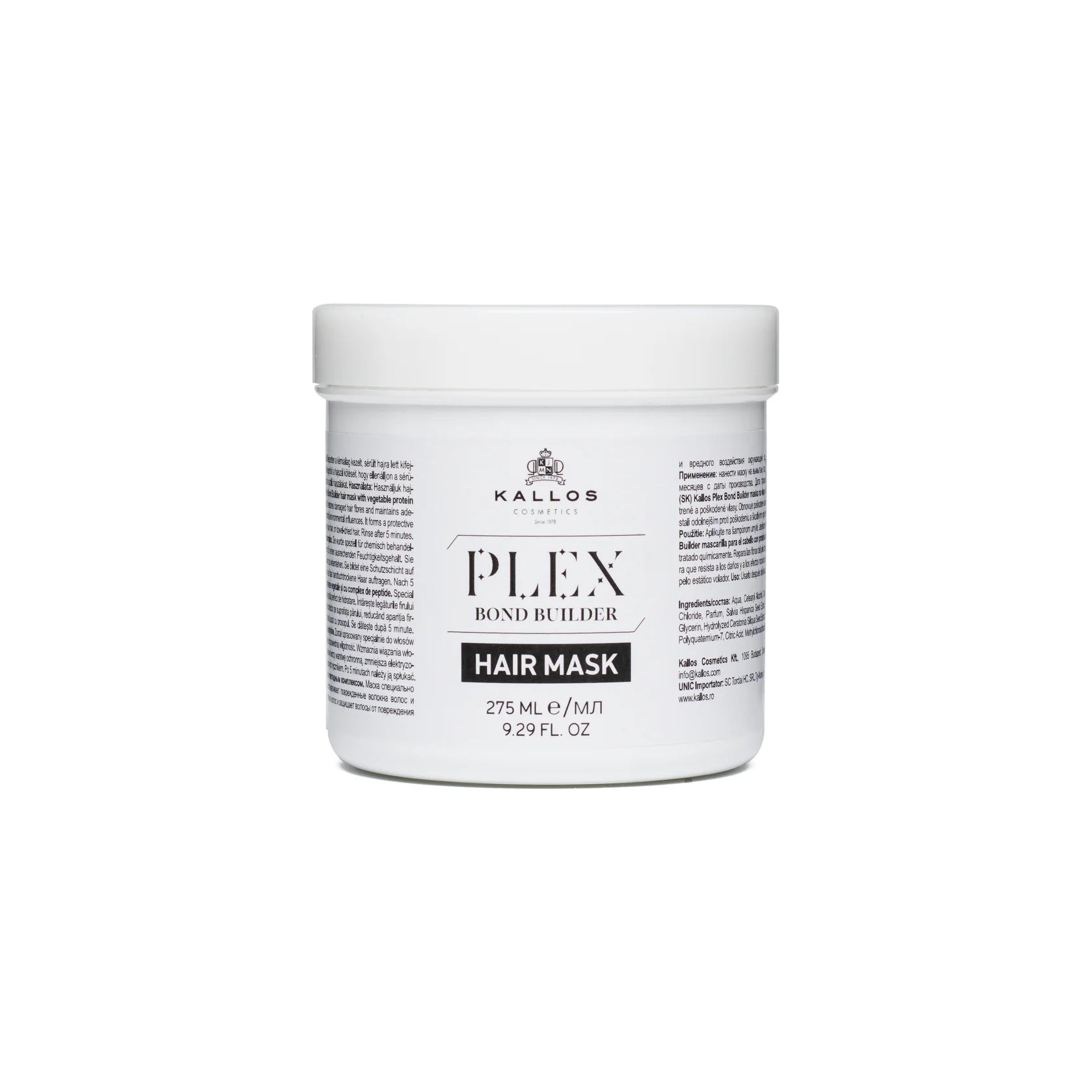 Kallos Plex Bond Builder hair wrap with vegetable protein and Peptide complex