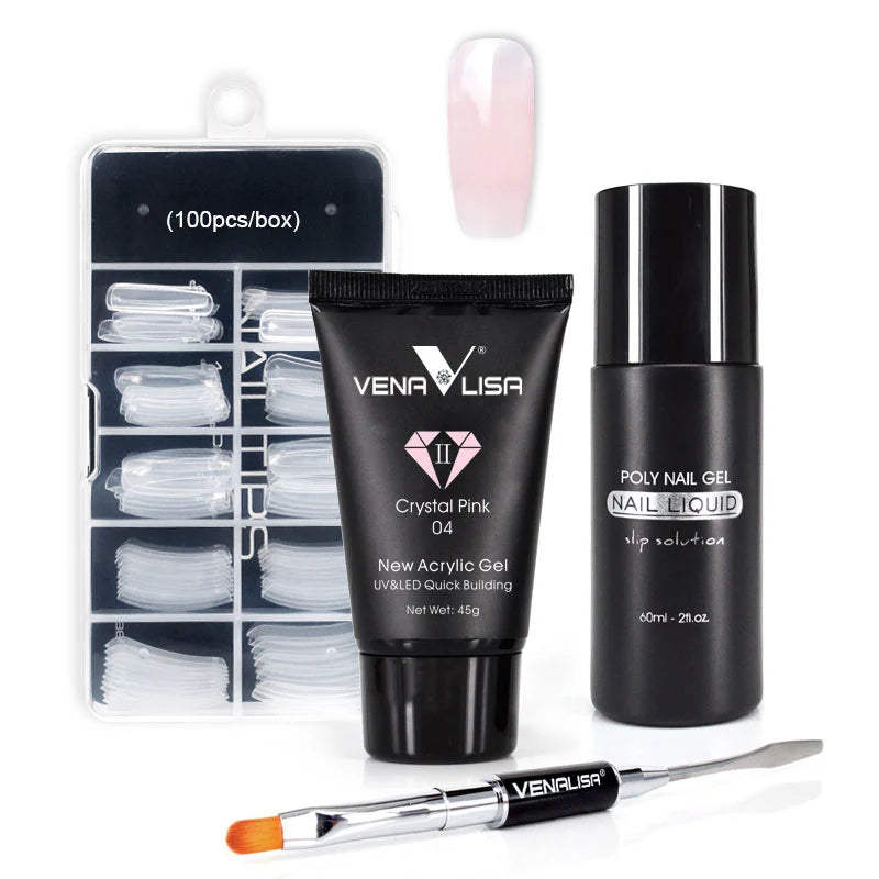 Venalisa PolyGel HEMA & TPO Free 4 az 1-ben készlet – 04 Crystal Pink