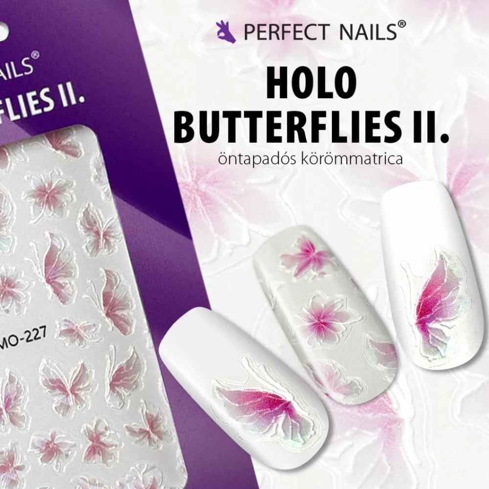 Nail sticker - Holo Butterflies II.