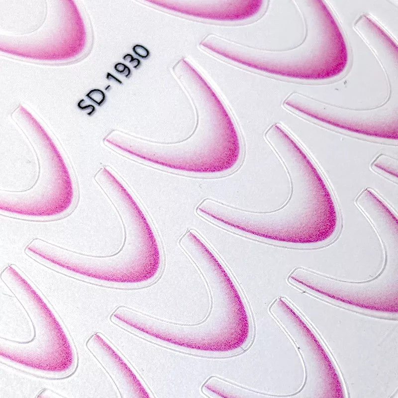 Nail sticker - Easy French Light Pink