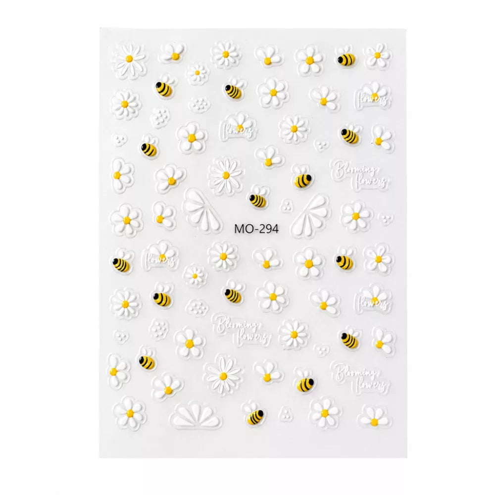 Körömmatrica - Bee Happy