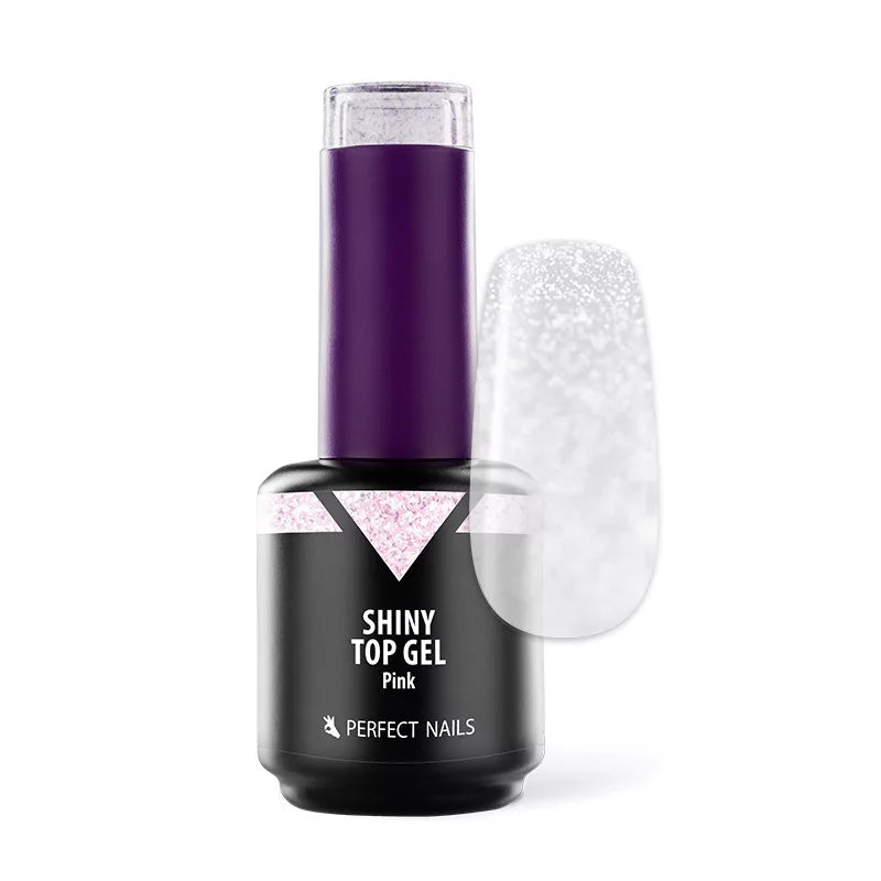 Shiny Top Gel - Soft Silver - 15 ml