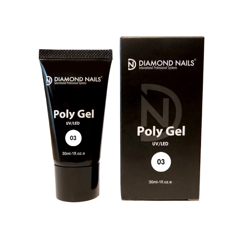Diamond Nails Poly gel 03 - Milky White - 30ml - Hema- and Tpo-free