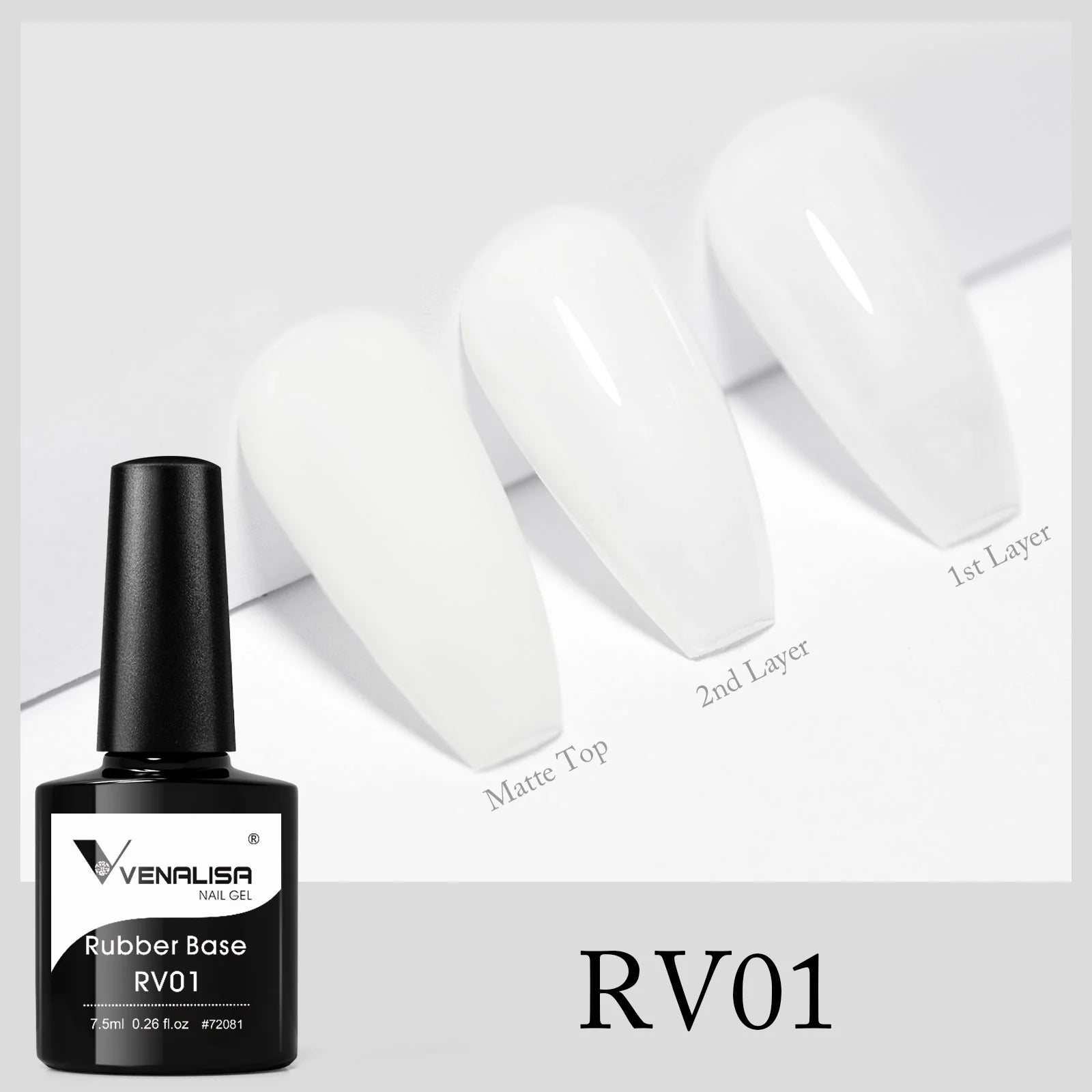 Venalisa Rubber Base Gel 7,5 ml RV01 – HEMA & TPO mentes