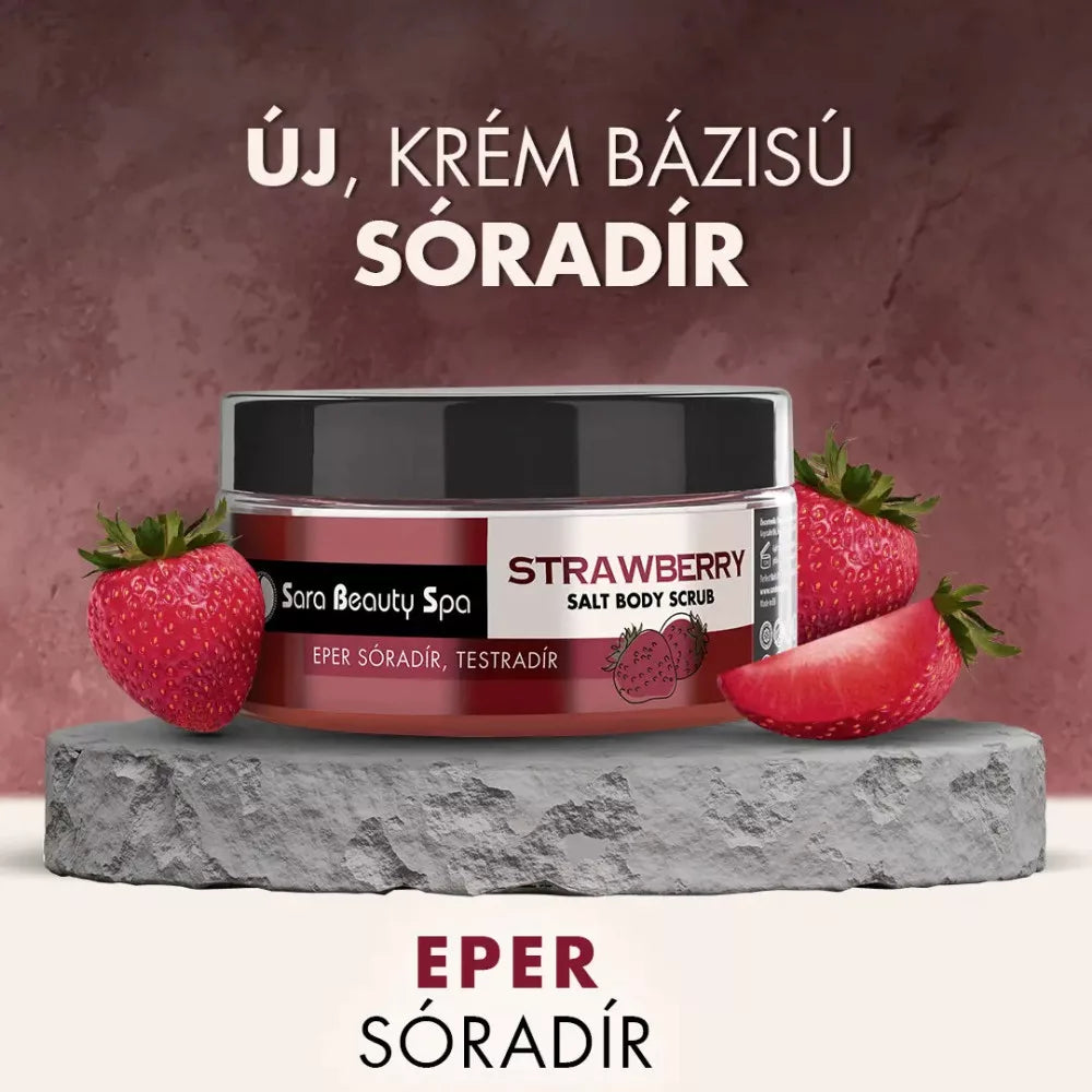 Skin Scrub and Body Scrub - Strawberry Salt Scrub - 300ml