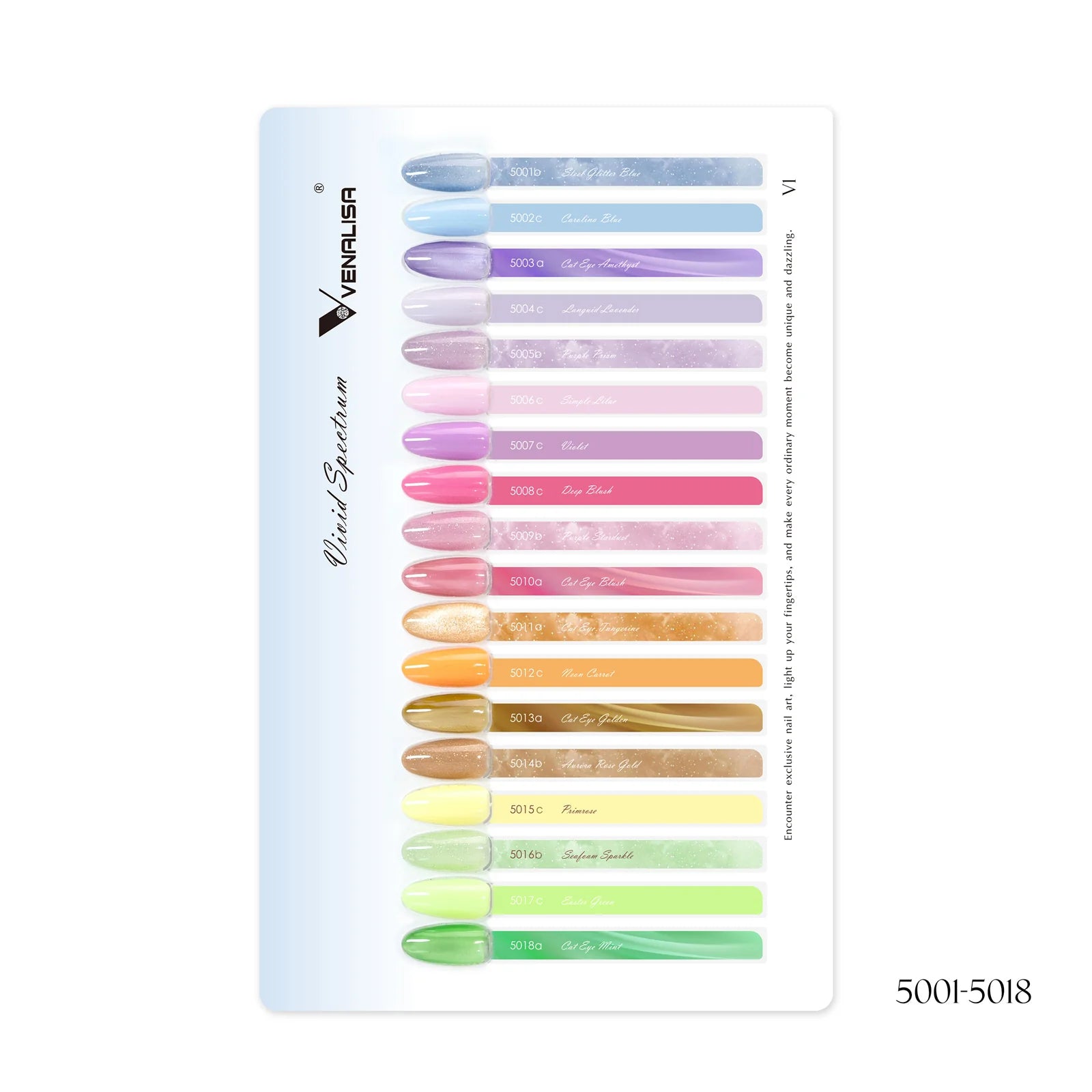 Venalisa V1 Kollekció Színpaletta