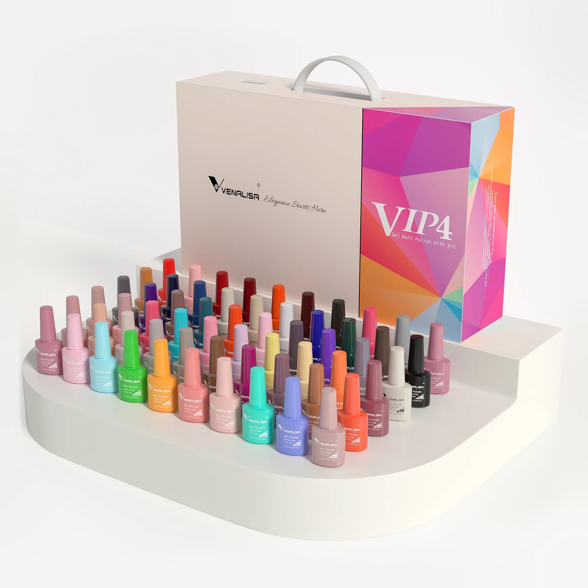 Venalisa Hema Free VIP4 UV/LED Gel-Lack – Komplettset – 60 Farben