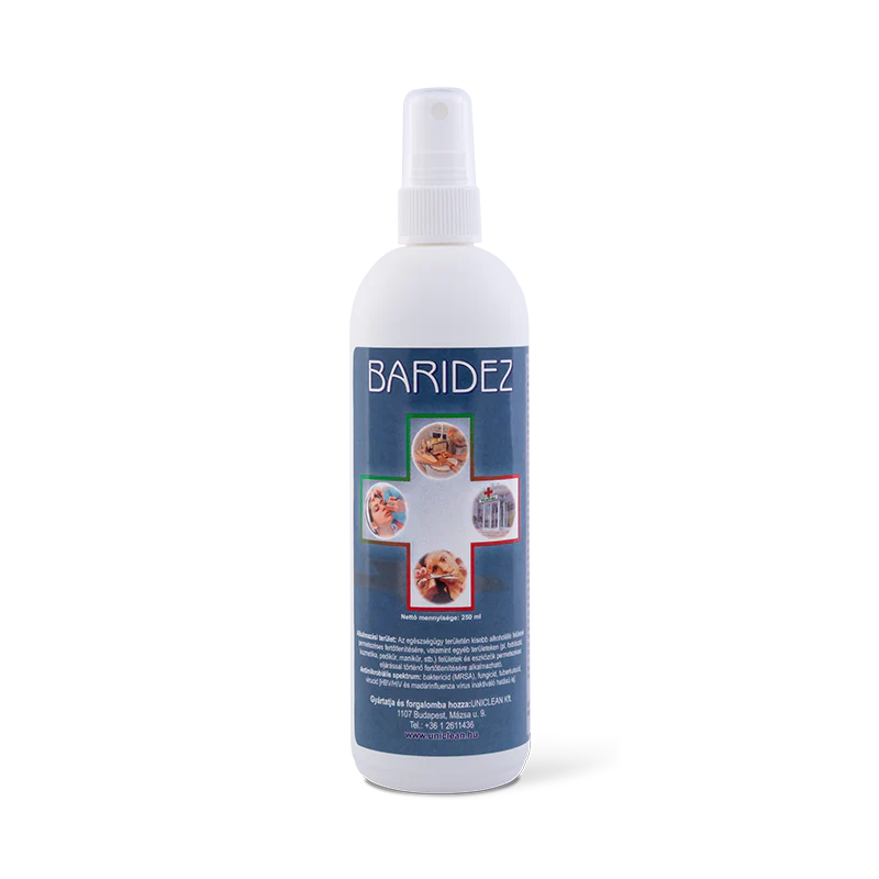 Clarasept Derm hand and skin disinfectant + Baridez device disinfectant concentrate in a package