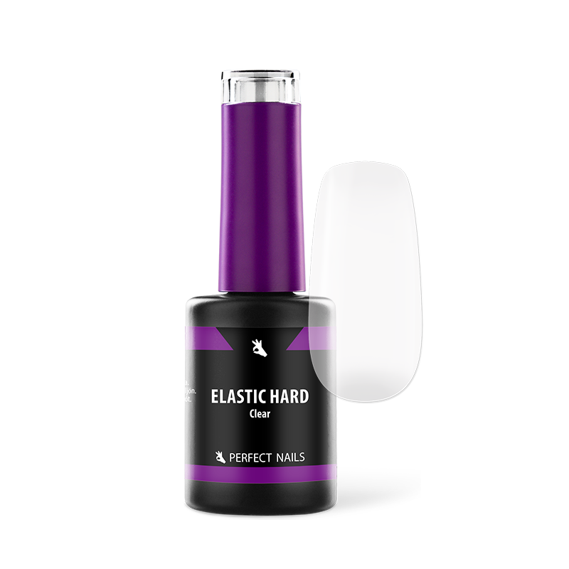 Perfect Nails Elastic Hard Base Gel - Clear - Ecsetes Műkörömépítő Zselé 8ml