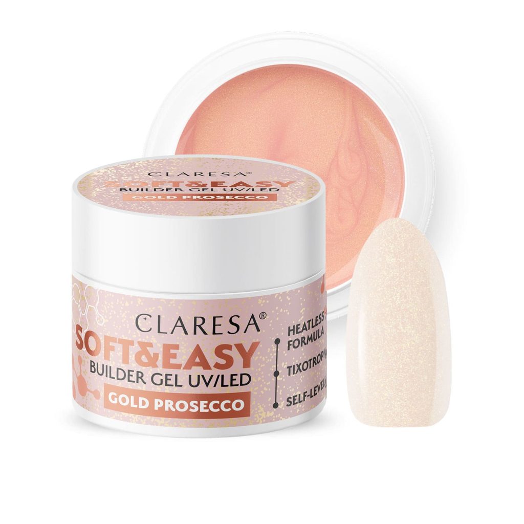 Claresa SOFT&EASY Builder Gel GOLD PROSECCO