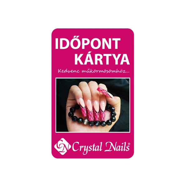 Crystal Nails Időpontkártya - #6
