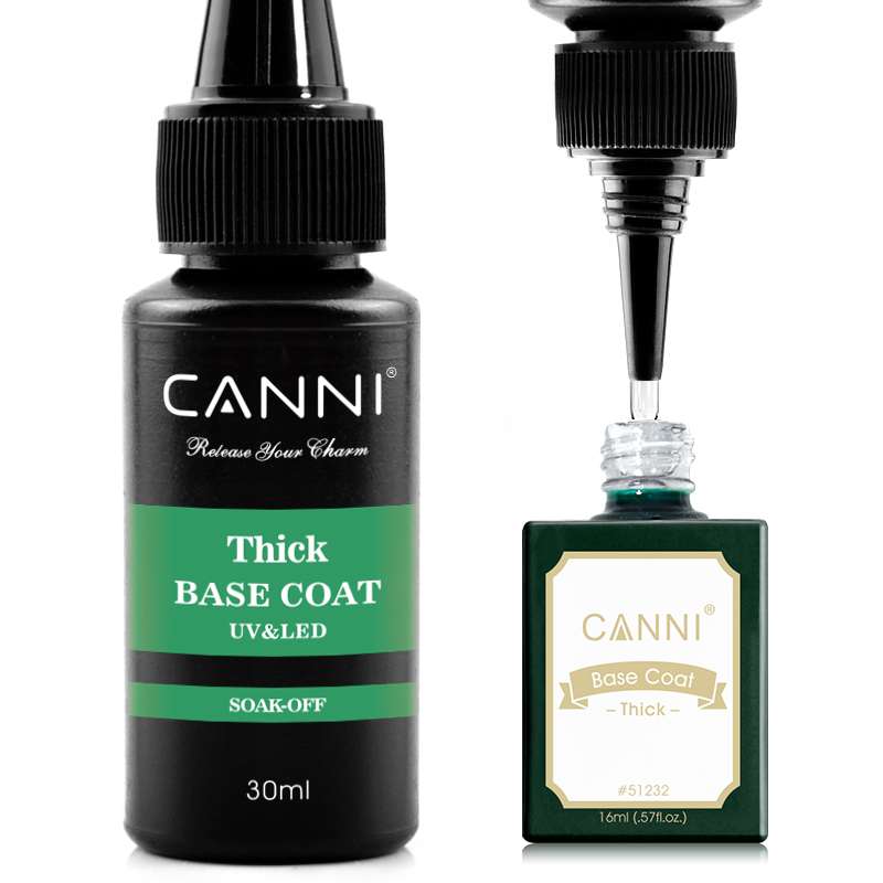 CANNI - Base Coat Thick gél - sűrű, erősített alapzselé - 30ml - utántöltő