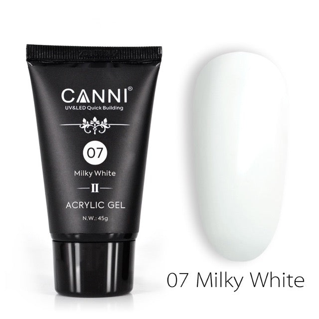 CANNI Poly Gél Új formula - 07 Milky White - 45g