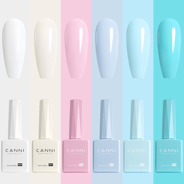 Copy of CANNI HEMA FREE UV/LED gél lakk szett 6x9ml - Cotton Candy