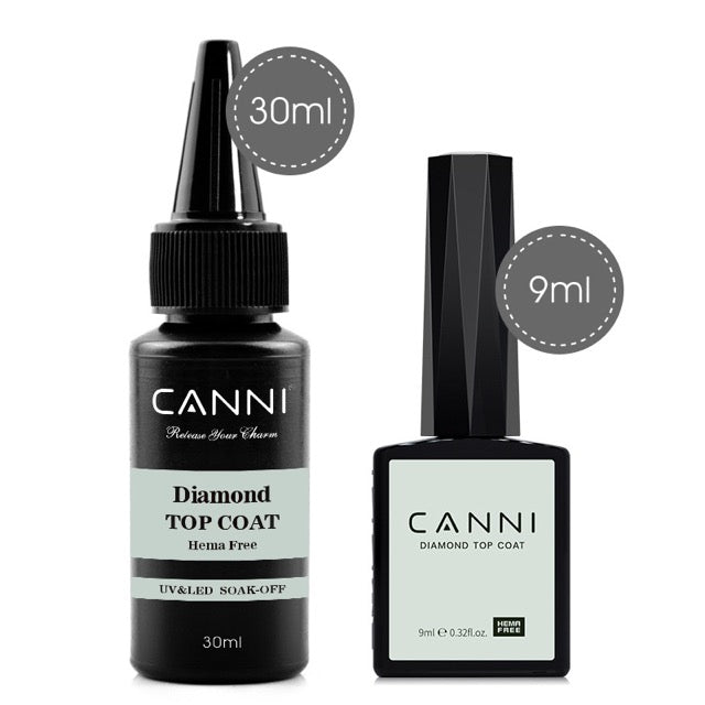CANNI – HEMA FREE – Diamond Top Gel, leichtes Gel, 30 ml – Nachfüllpackung
