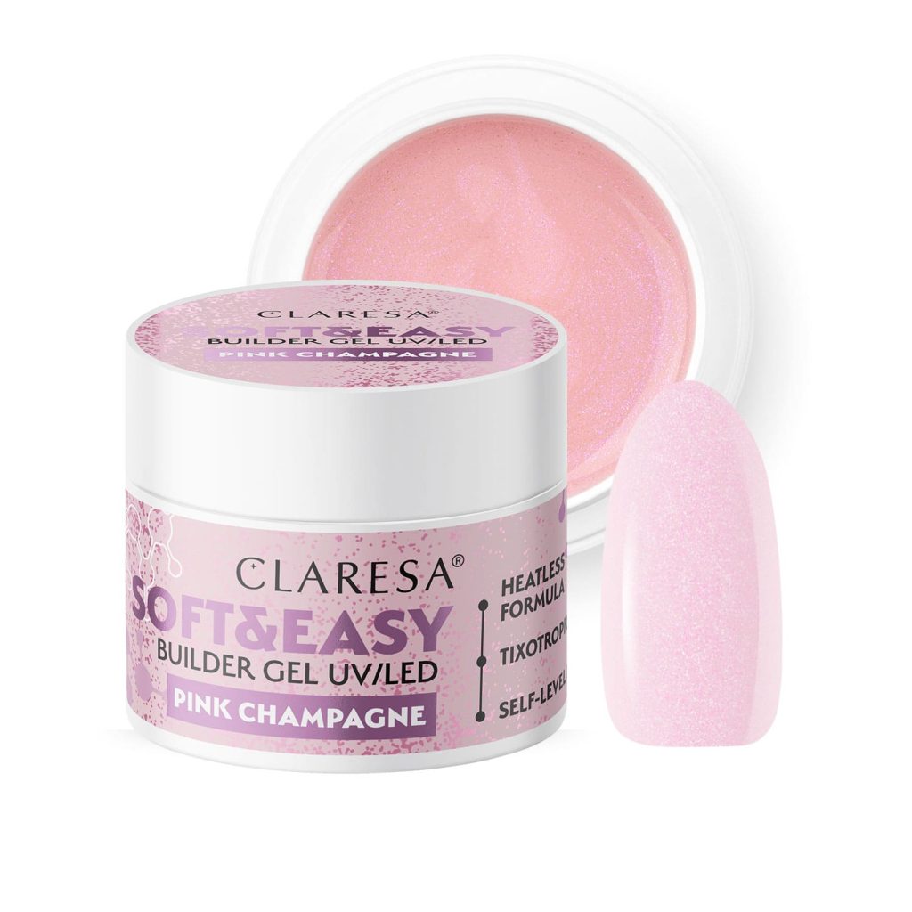 Claresa SOFT&EASY Builder Gel PINK CHAMPAGNE