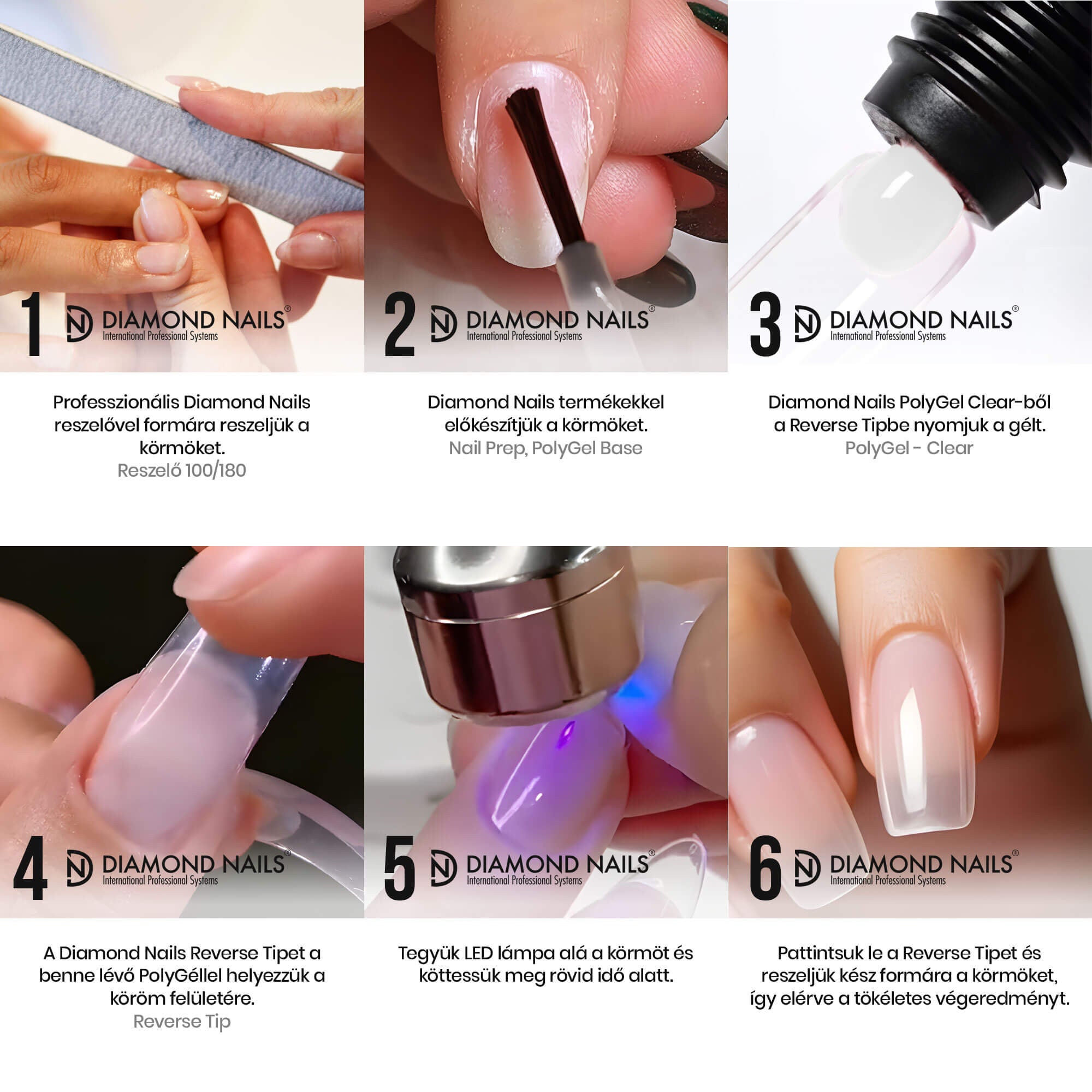 Diamond Nails Polygel – Klar – 30 ml – Hämolysefrei