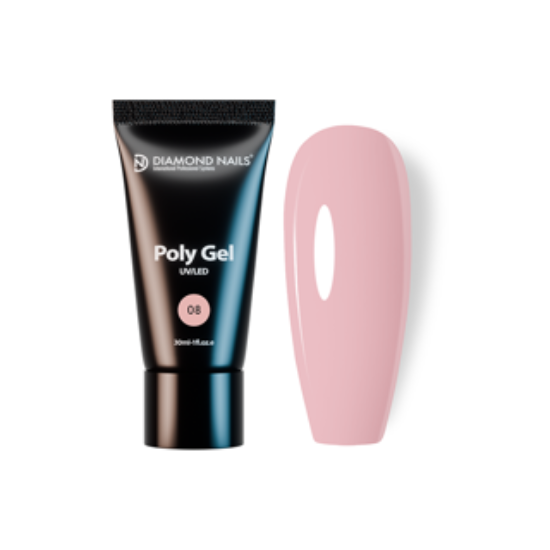 Diamond Nails Poly gel 08 - Honey Peach - 30ml - Hema- és Tpo-mentes