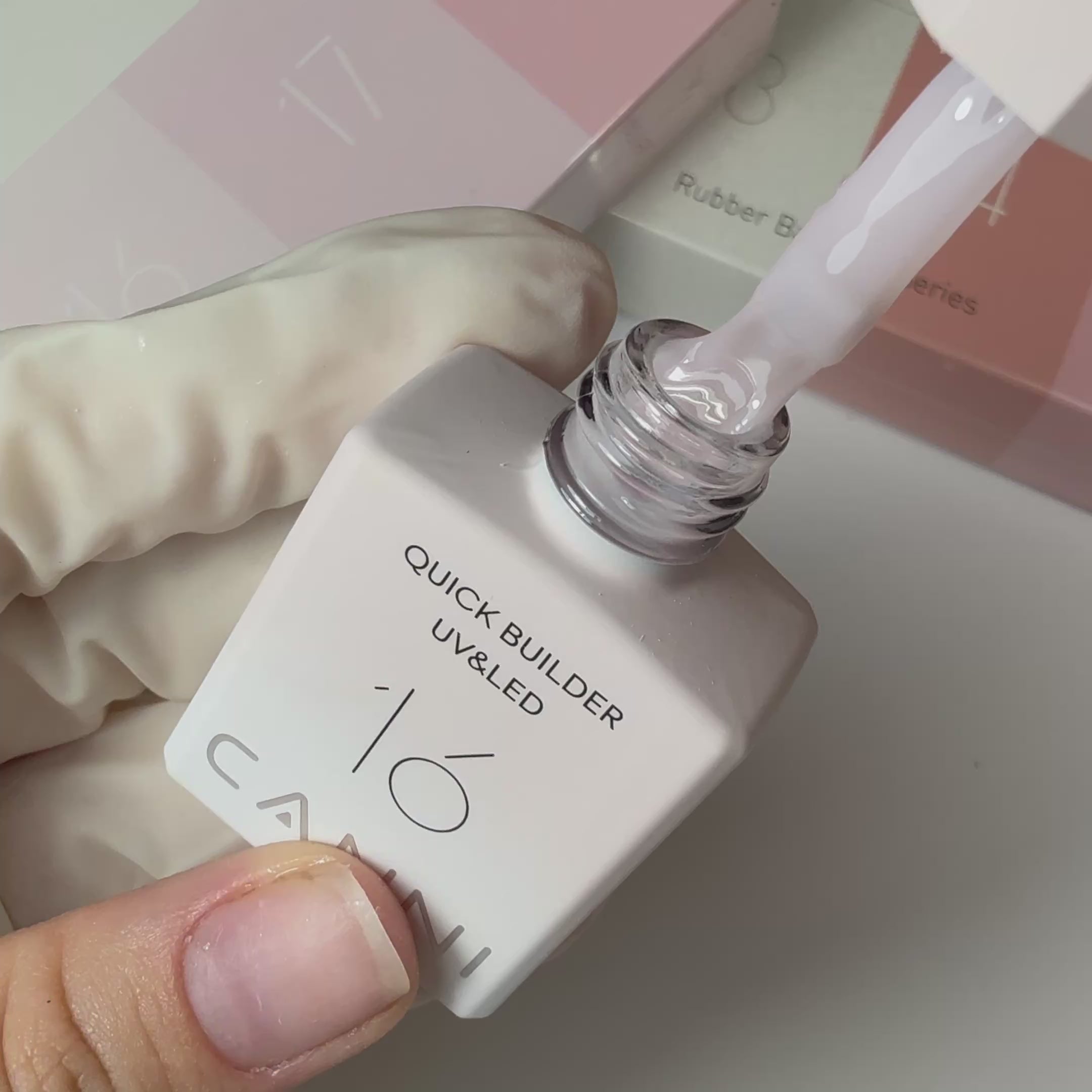 Videó betöltése: CANNI HEMA FREE Quick Builder Gel - 9 ml - X16 Milky Pink