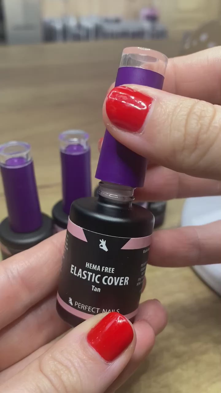 Elastic Cover Base Gel - Hema Free Reinforced Gel Polish Base - Tan - 15 ml