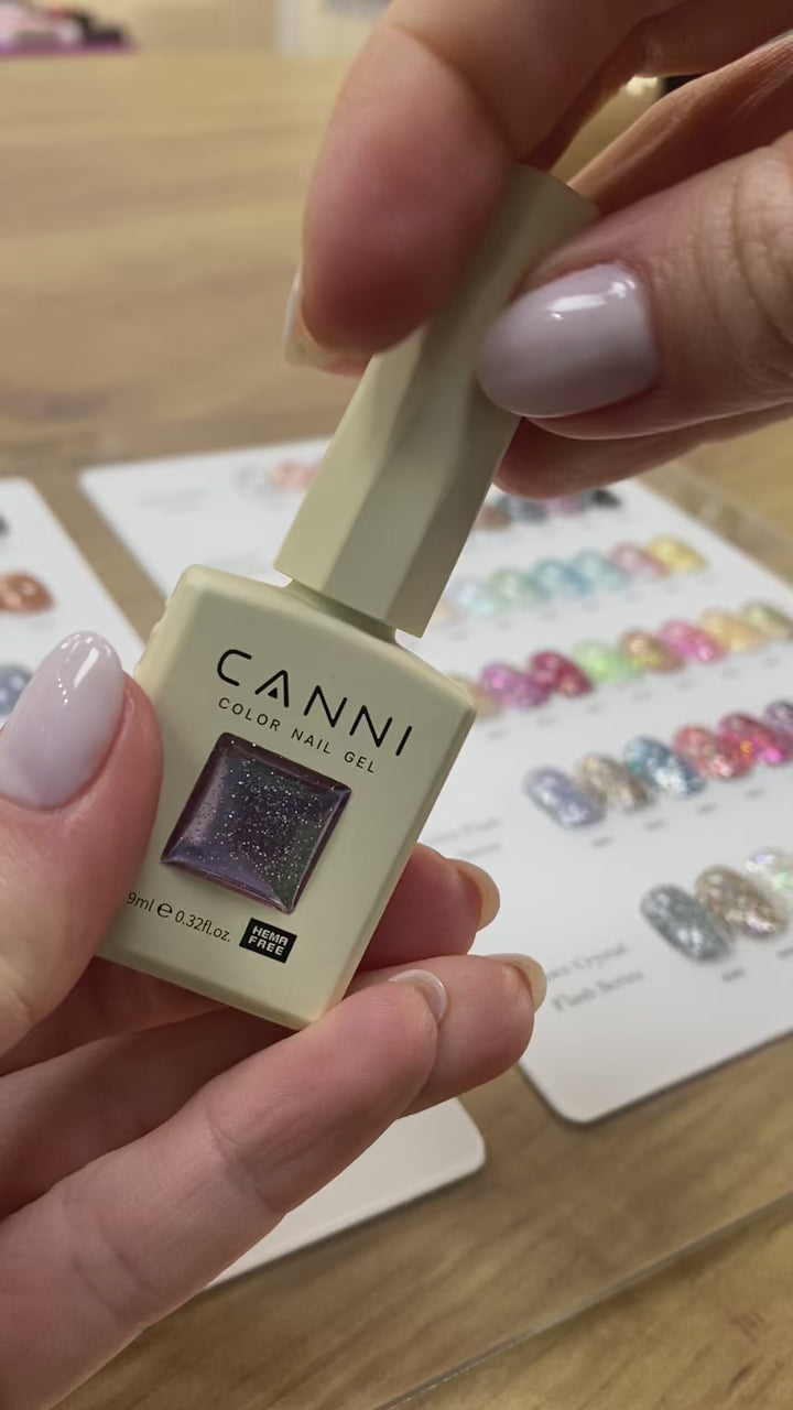 Load video: CANNI HEMA FREE UV/LED Cat Eye gel polish 9 ml No. 8021