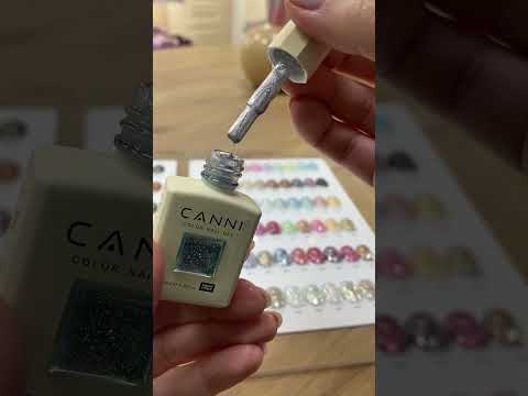 Load video: CANNI HEMA FREE UV/LED Cat Eye gel polish 9 ml No. 8017