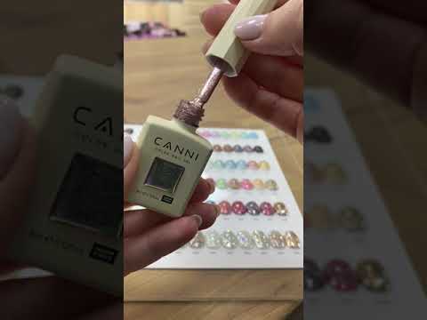 Load video: CANNI HEMA FREE UV/LED Cat Eye gel polish 9 ml No. 8018