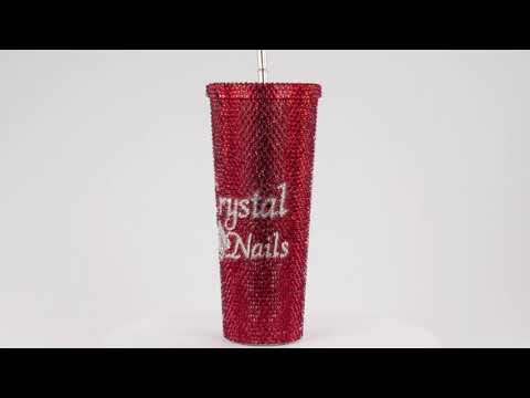 Videó betöltése: Crystal Nails Strasszköves pohár - piros