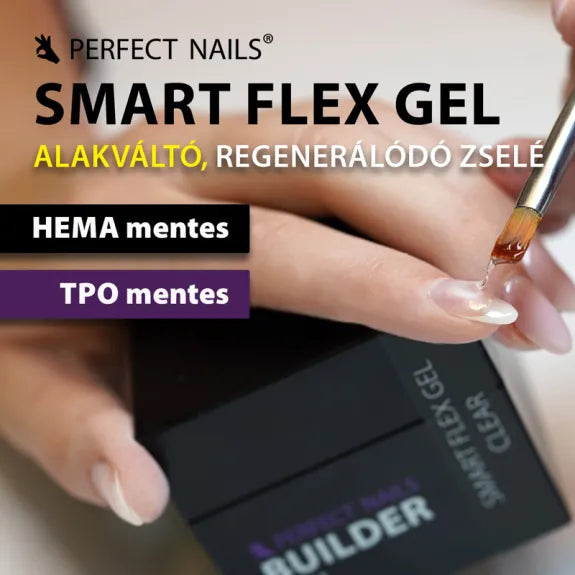 Smart Flex Gel Átlátszó Műkörömépítő Zselé - Clear