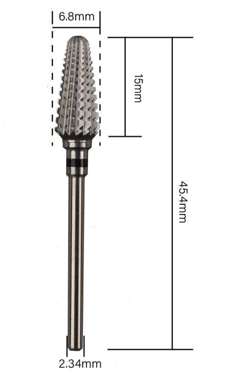 Karbid-Volfrám csiszolófej műkörömhöz 250065-2xc ezüst