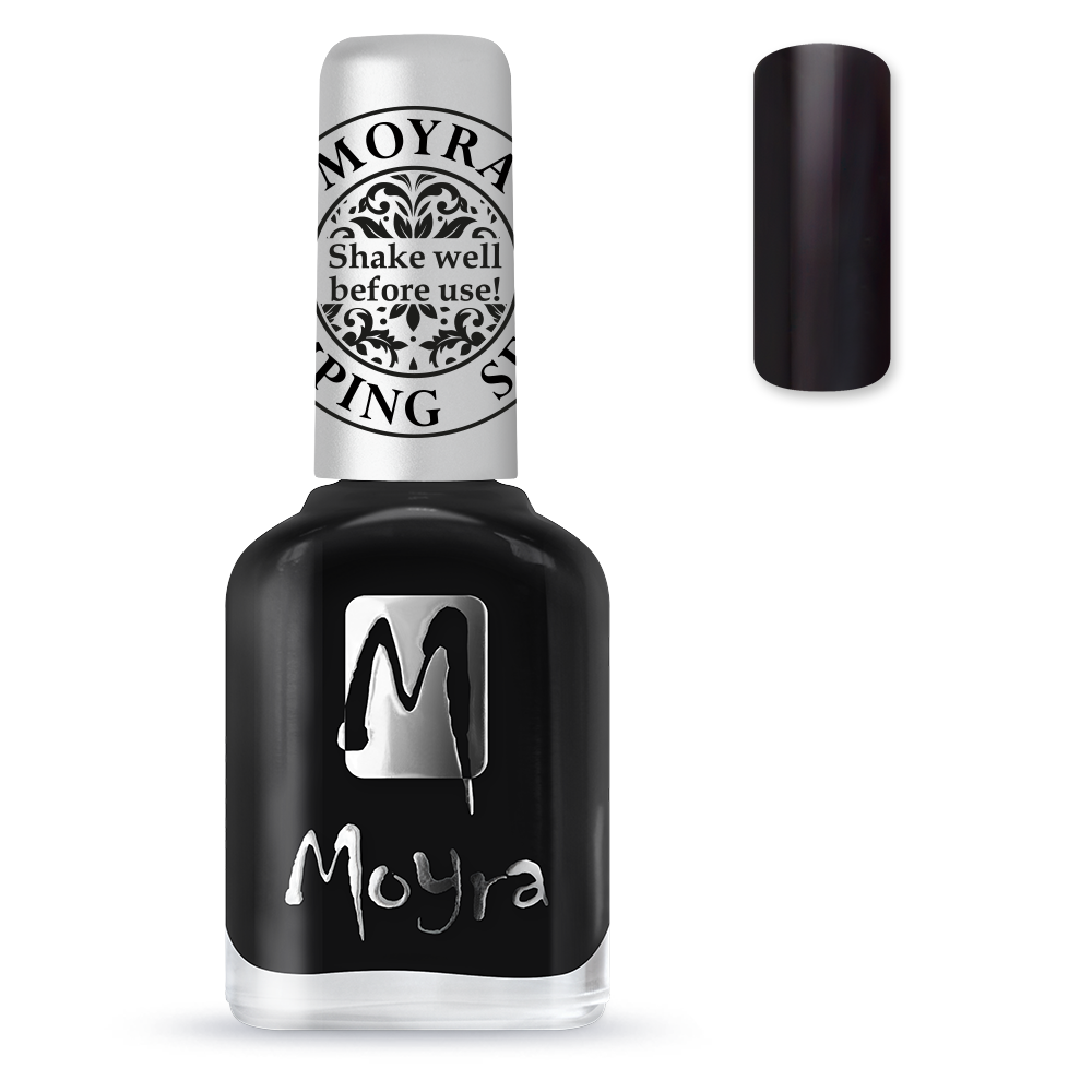 Moyra Nyomdalakk - SP06 Black - 12 ml