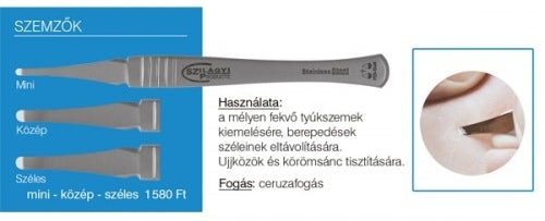 Rozsdamentes közép szemző - Szilágyi műhely