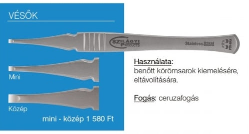 Rozsdamentes közép véső - Szilágyi műhely