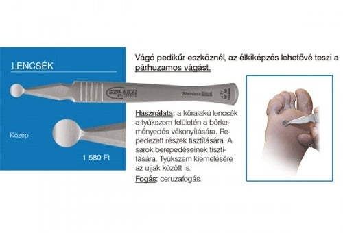 Rozsdamentes középlencse - Szilágyi műhely