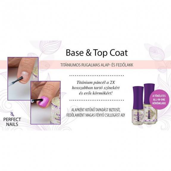 Perfect Nails base & top coat - base coat and top coat /in 2 sizes/