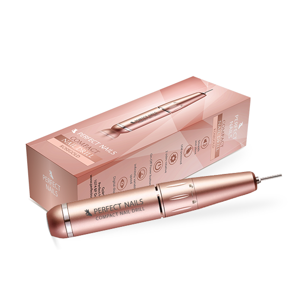 Compact Nail Drill - Hordozható Műköröm Csiszológép - Rosegold