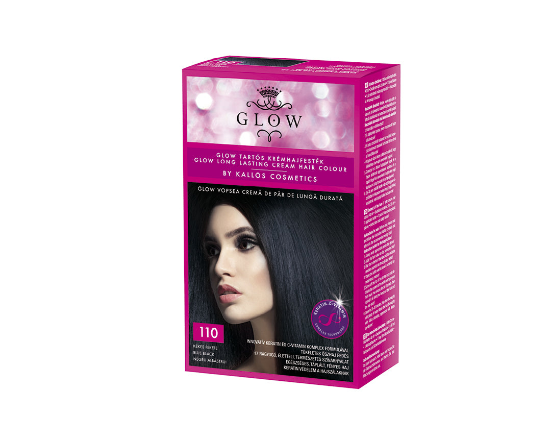 Kallos GLOW TARTÓS KRÉMHAJFESTÉK 40ml - 110 KÉKES FEKETE