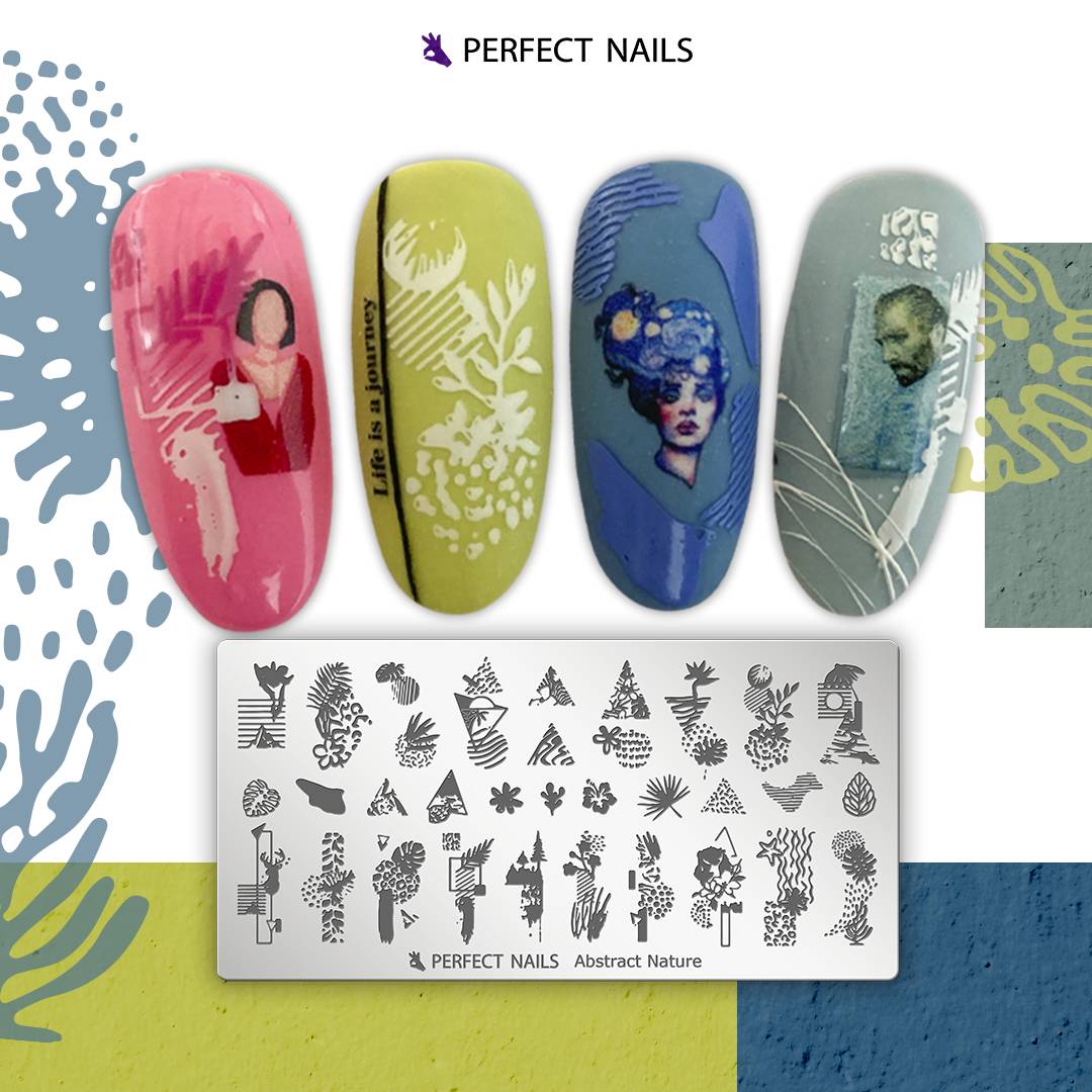 Nail Print Plate - Abstract Nature