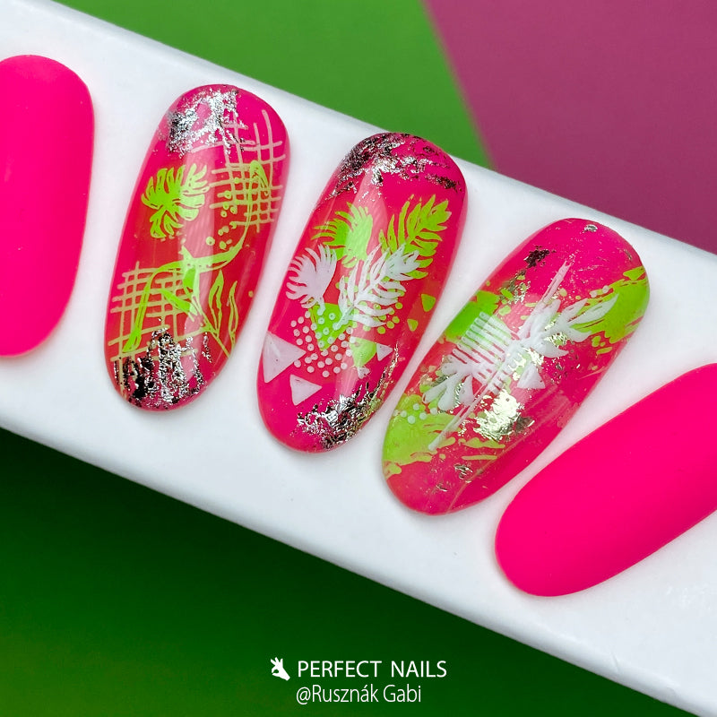 Nail Print Plate - Leaf Design