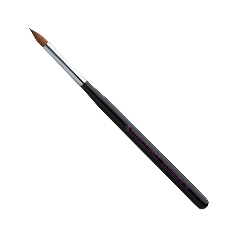 Műkörömépítő Ecset Porcelán - Wood Acryl - Professional #8