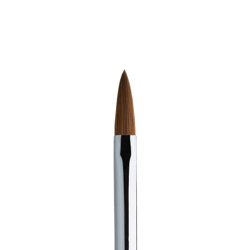 Artificial Nail Builder Brush Porcelain - Wood Acryl - Regular #10