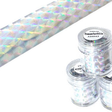 Nail Transfer Foil 100 cm - Silver NATF-43