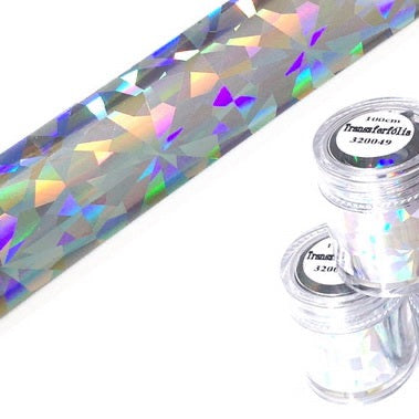 Artificial Nail Transfer Foil 100 cm - Silver NATF-49