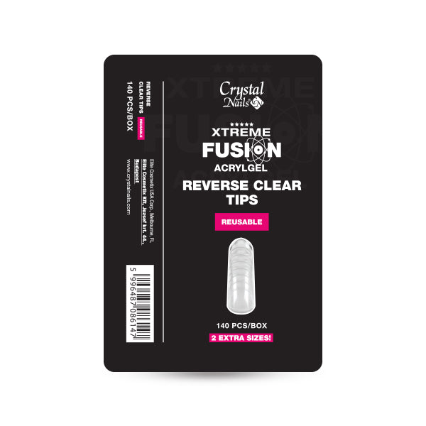 Xtreme Fusion Acrylgel-Hez Reverse Clear Tip - 140 Db-Os