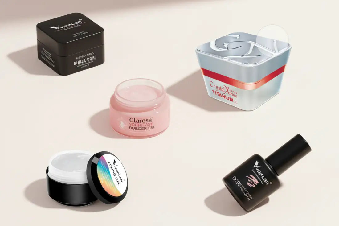 Műköröm zselé és porcelánpor