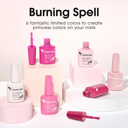 Venalisa 6 db-os UV/LED Gél lakk szett - 2232 - Pink Memories - Hema Free