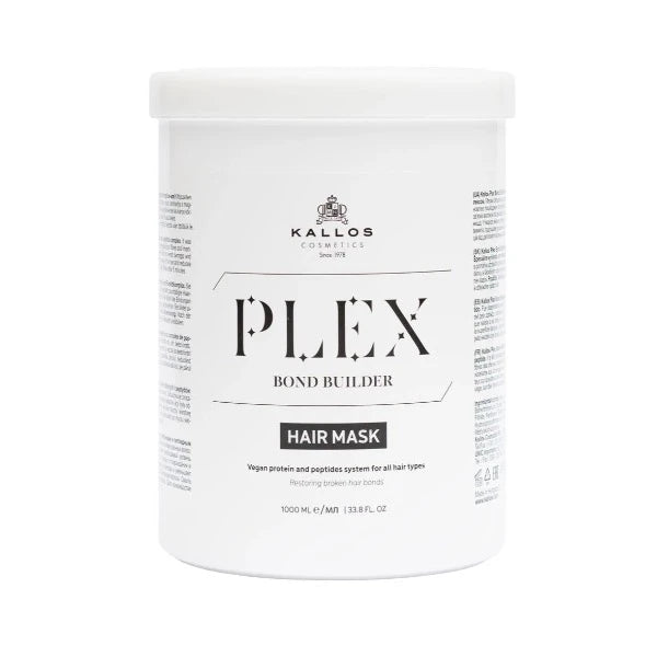 Kallos Plex Bond Builder hajpakolás növényi protein és Peptid komplex-szel 1000 ml