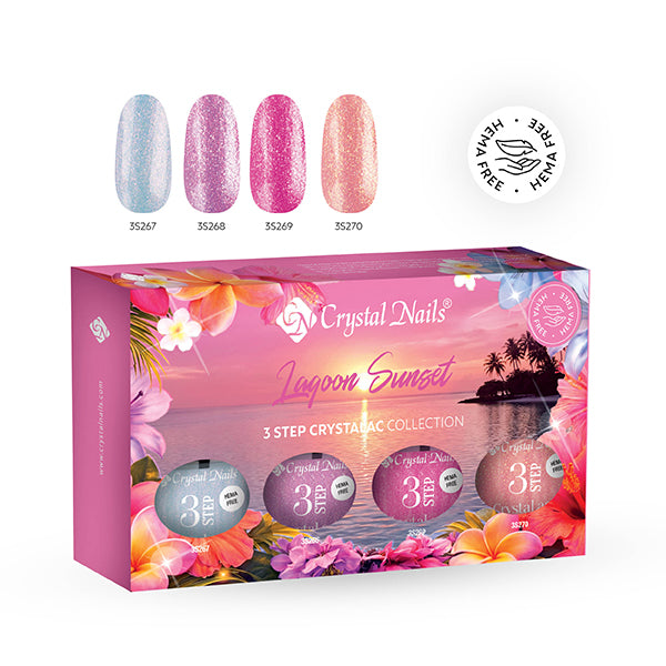 3 STEP HEMA Free CrystaLac Kit - Lagoon Sunset 2026 4x4ml