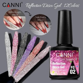 CANNI UV/LED Reflective Disco gel polish 7.3 ml - FG06 