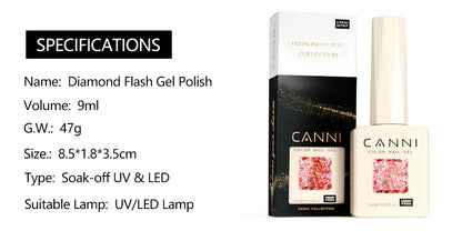 CANNI HEMA FREE Set 8 x 9 ml - Nr. 11 - Glitz Flash Collection